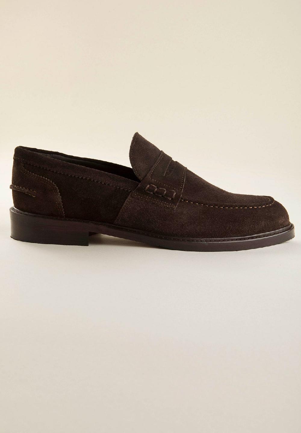 Angelico Mocassino moro scamosciato pelle Consegna Veloce