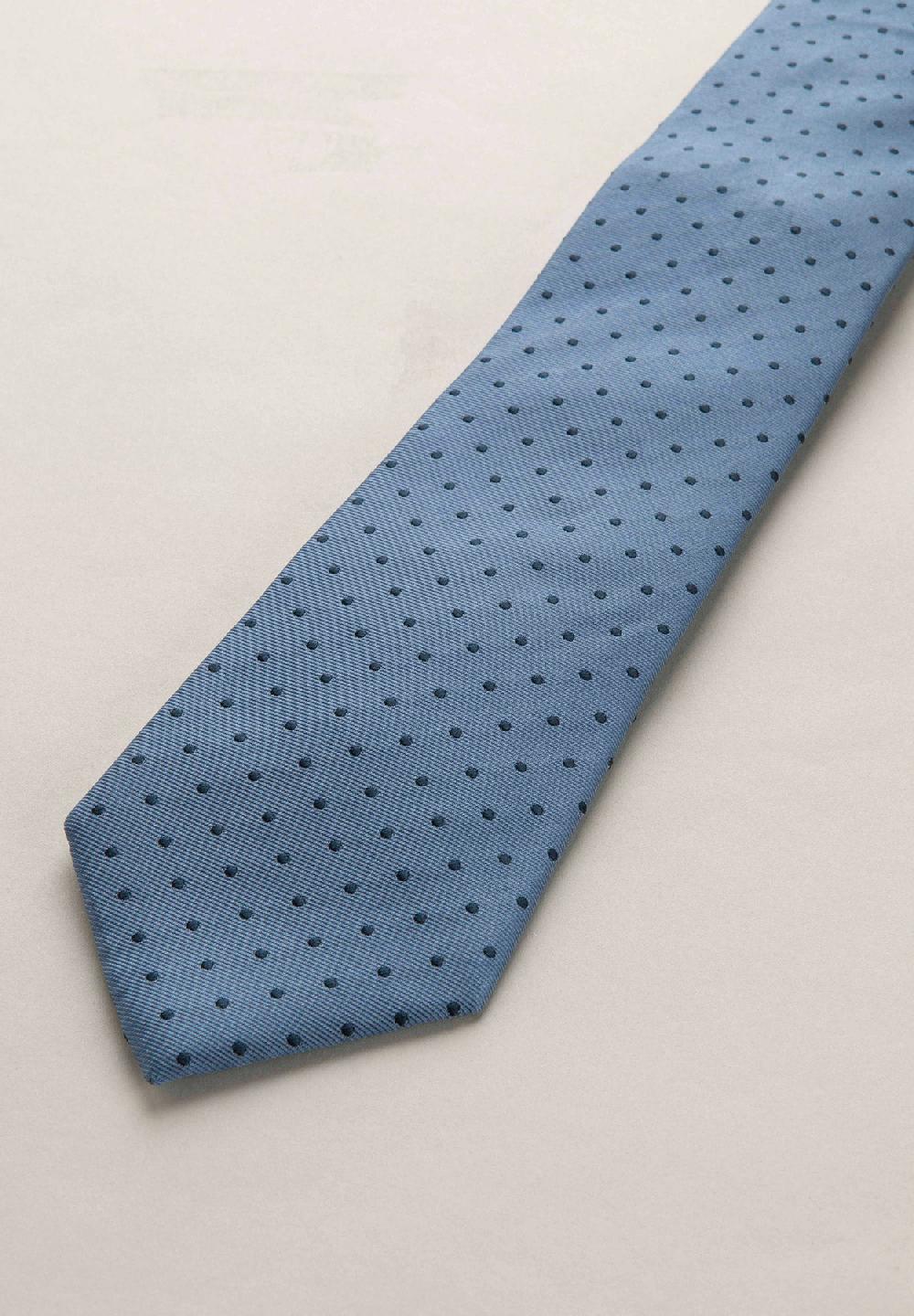 Angelico Cravatta azzurra pois seta Outlet