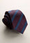 Angelico Cravatta blu bordeaux regimental effetto lana Nuovo