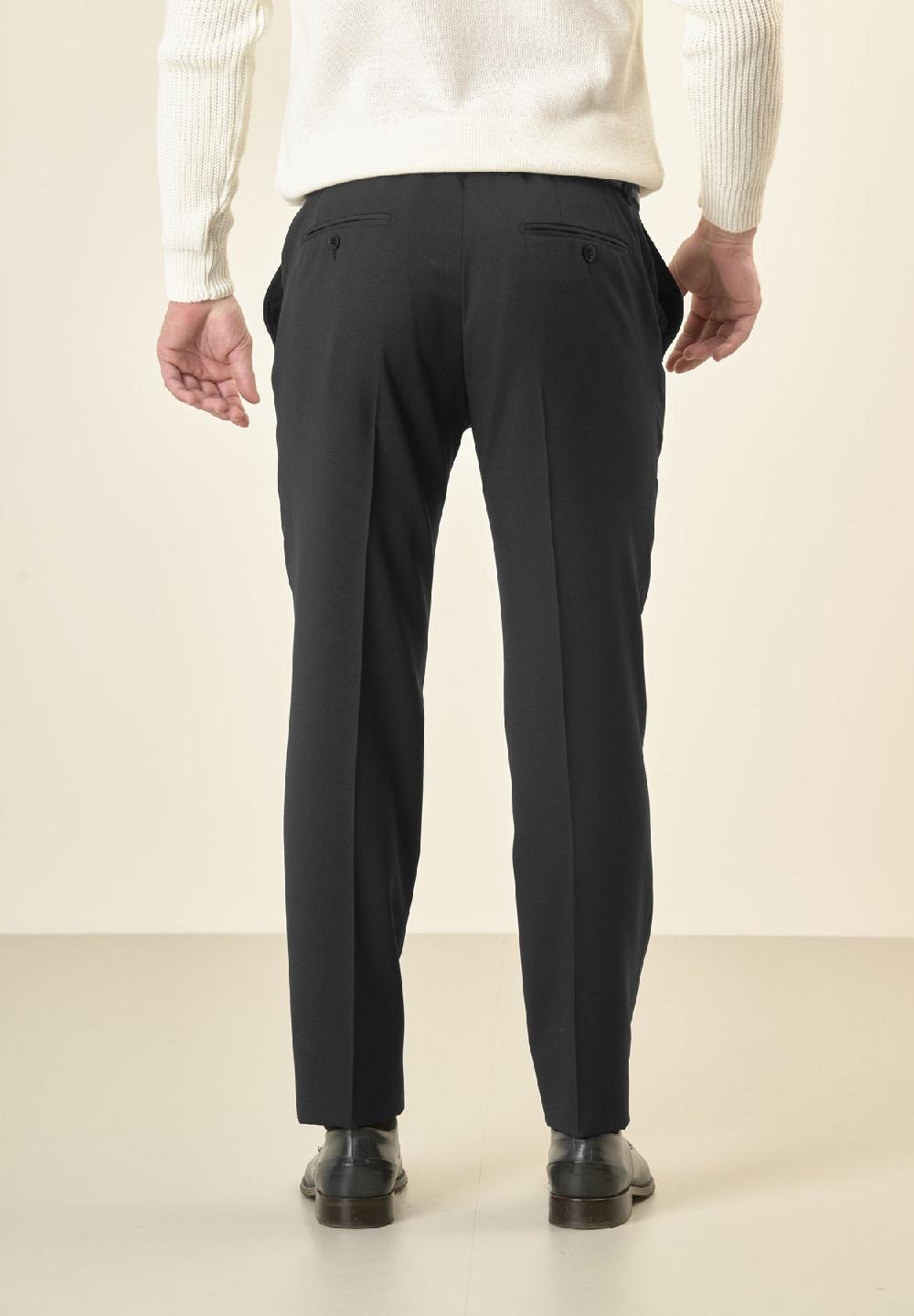 Angelico Pantalone antracite sallia lana vergine custom fit Acquista Ora