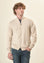 Angelico Giacca zip beige toppe misto cashmere Sottocosto