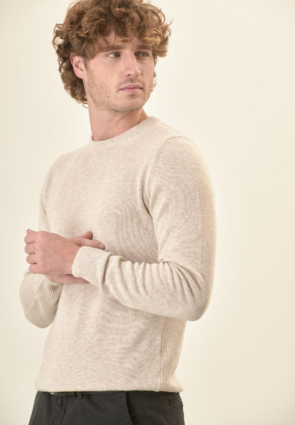 Angelico Girocollo naturale misto cashmere Economico
