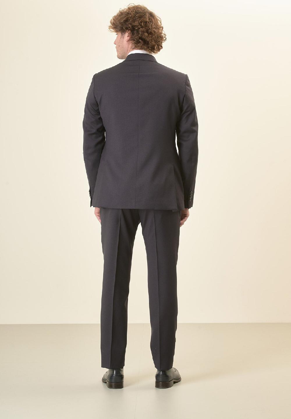 Angelico Abito blu sallia lana stretch custom fit Qualità