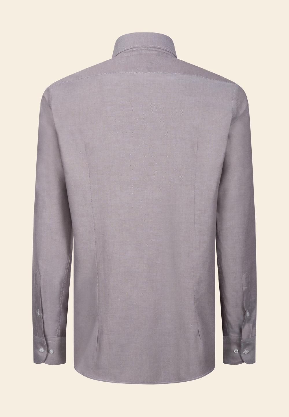 Angelico Camicia marrone oxford cotone slim fit Nuova