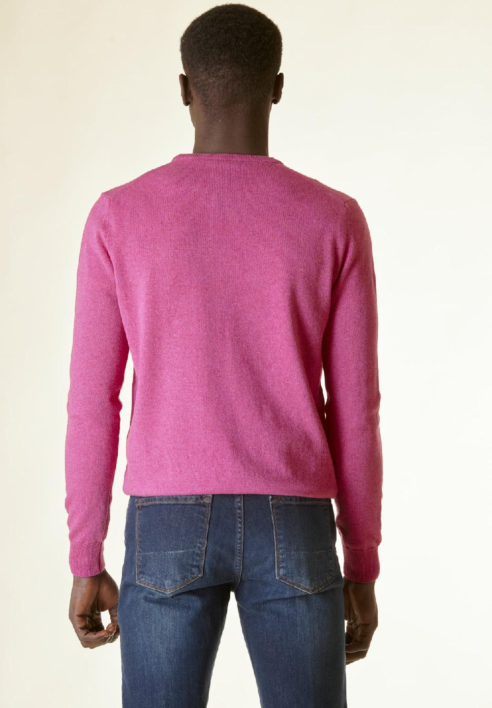 Angelico Girocollo rosa antico misto-cashmere Italia