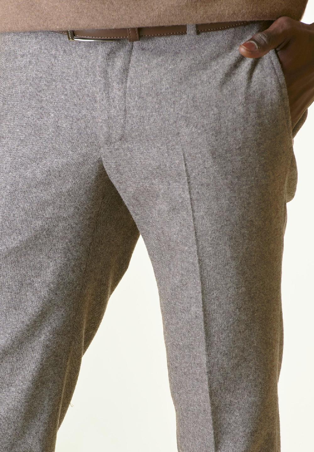 Angelico Pantalone moro sale-pepe lana custom Nuovo