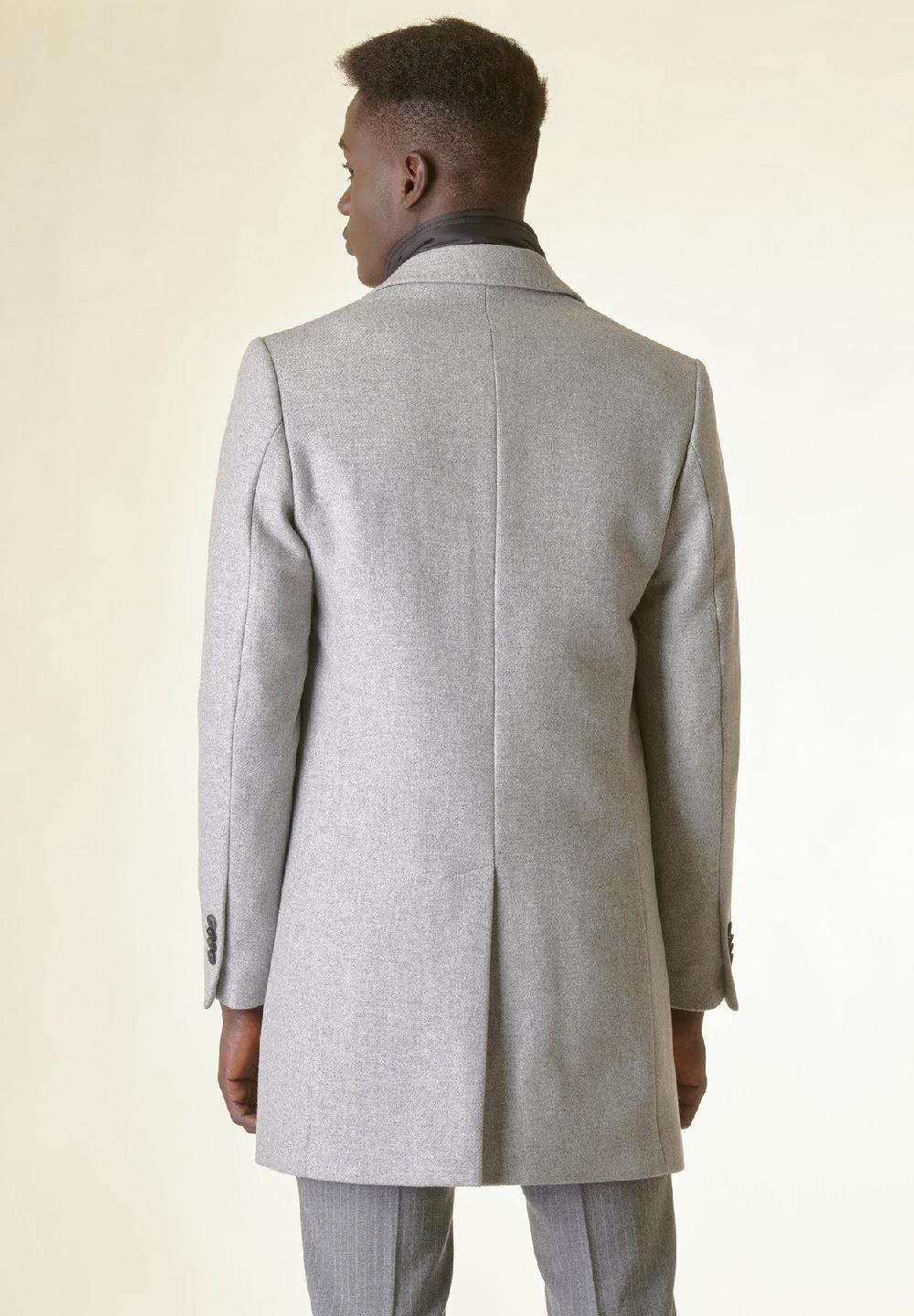 Angelico Cappotto grigio melange lana Vendita