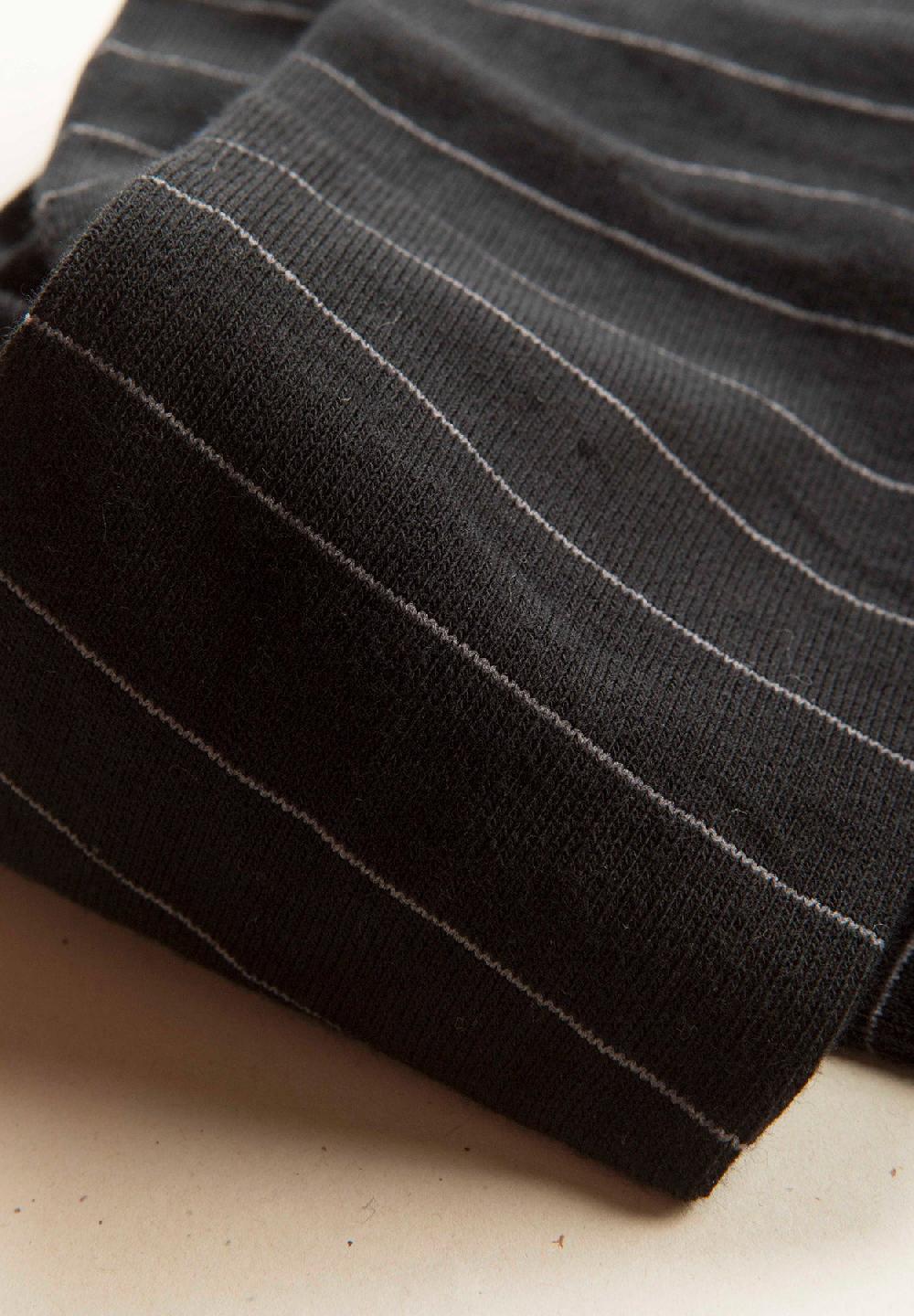 Angelico Calza nero righe cotone stretch Nuova