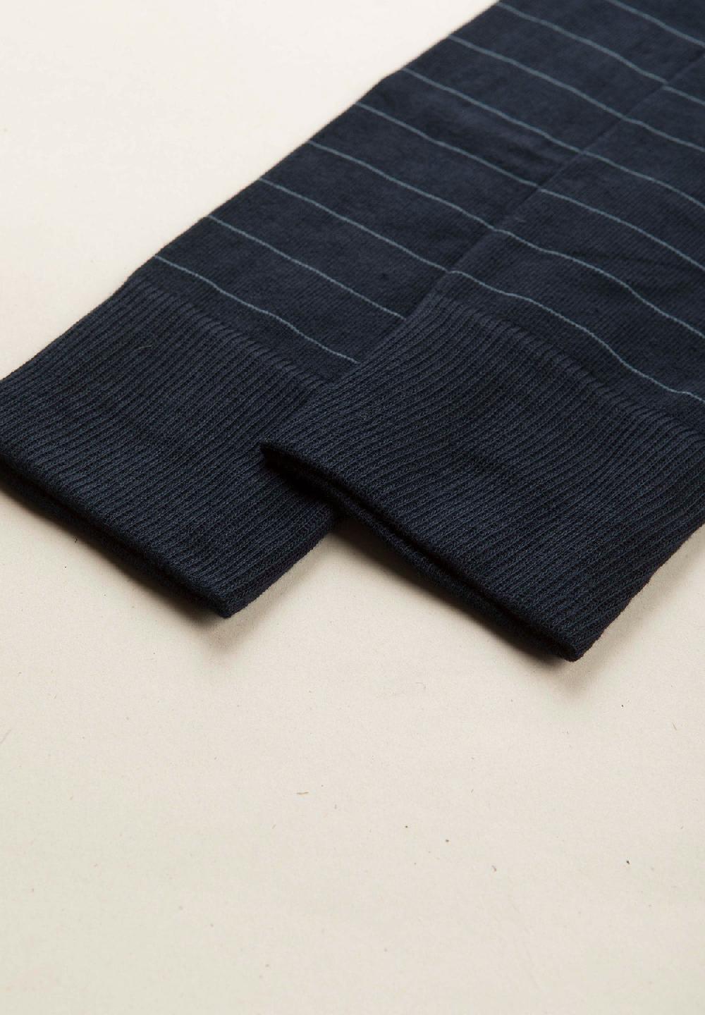 Angelico Calza blu notte righe cotone stretch Moda