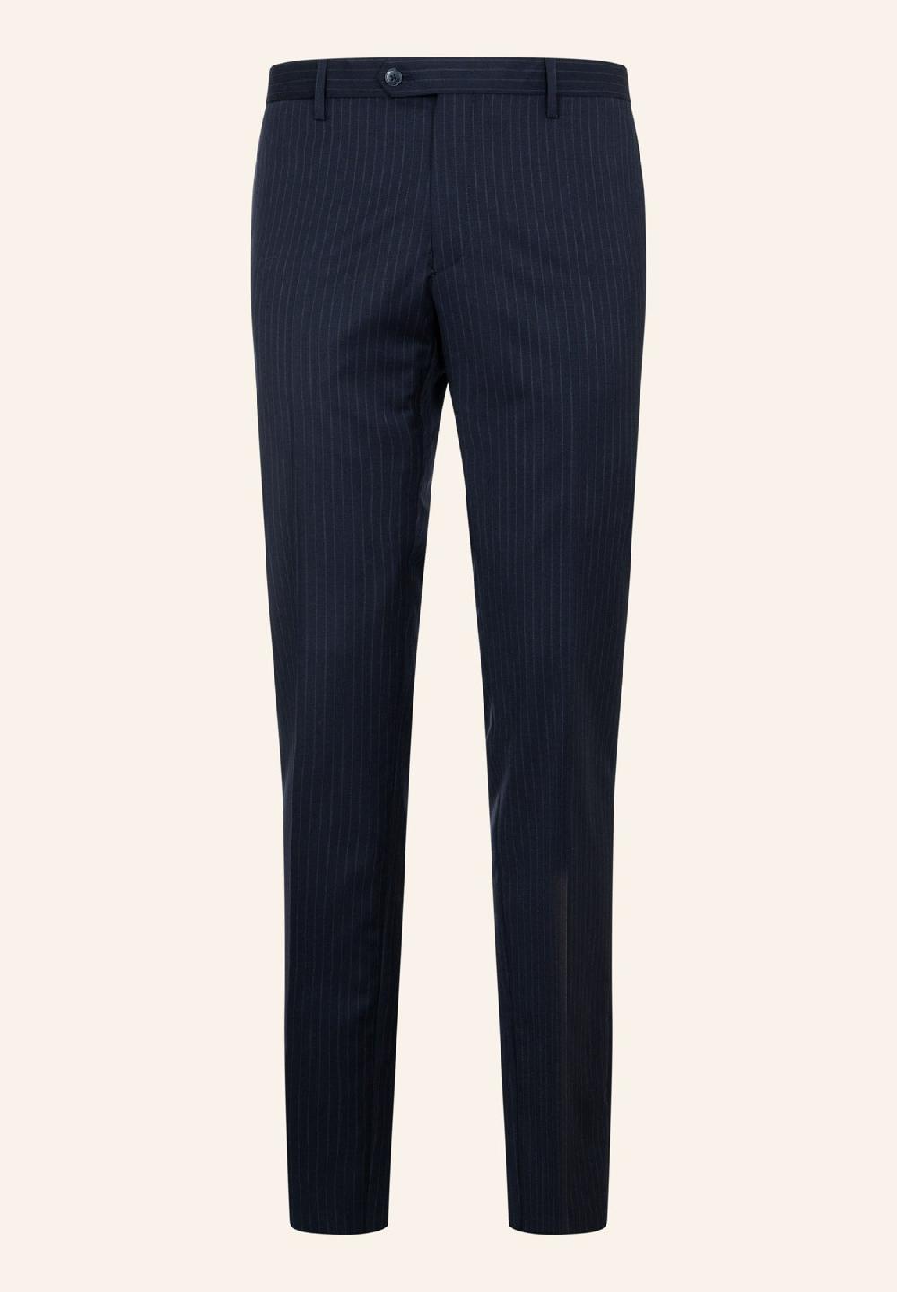 Angelico Abito blu gessato lana vergine comfort fit Pezzi Unici