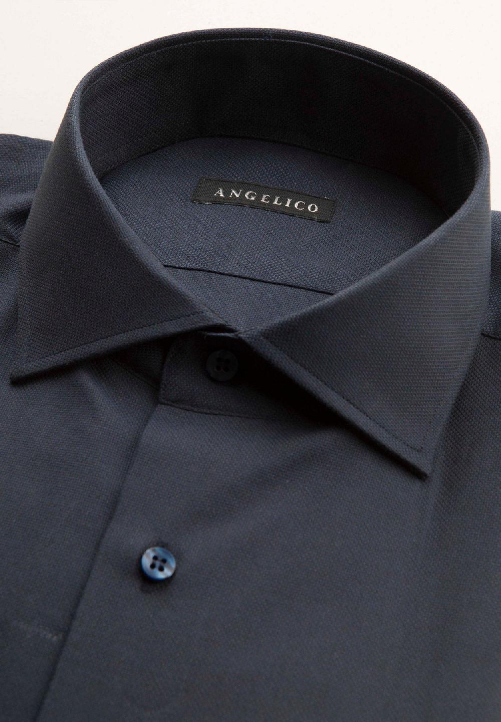 Angelico Camicia blu oxford cotone comfort fit Qualità Garantita