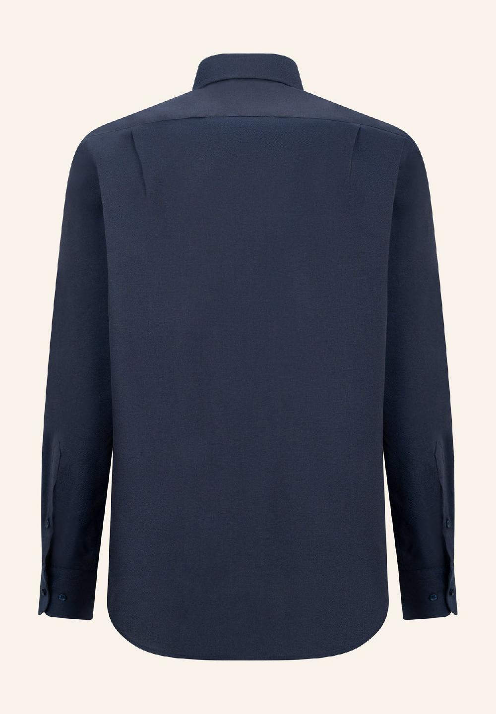 Angelico Camicia blu oxford cotone comfort fit Qualità Garantita