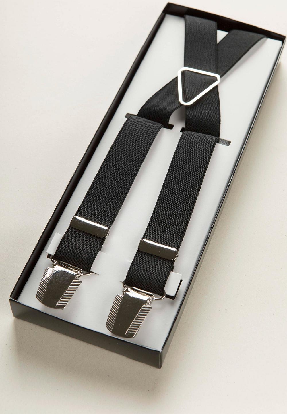 Angelico Bretella nera unita slim Offerte
