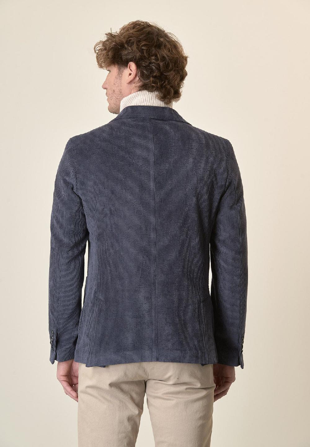 Angelico Giacca blu velluto Promozione