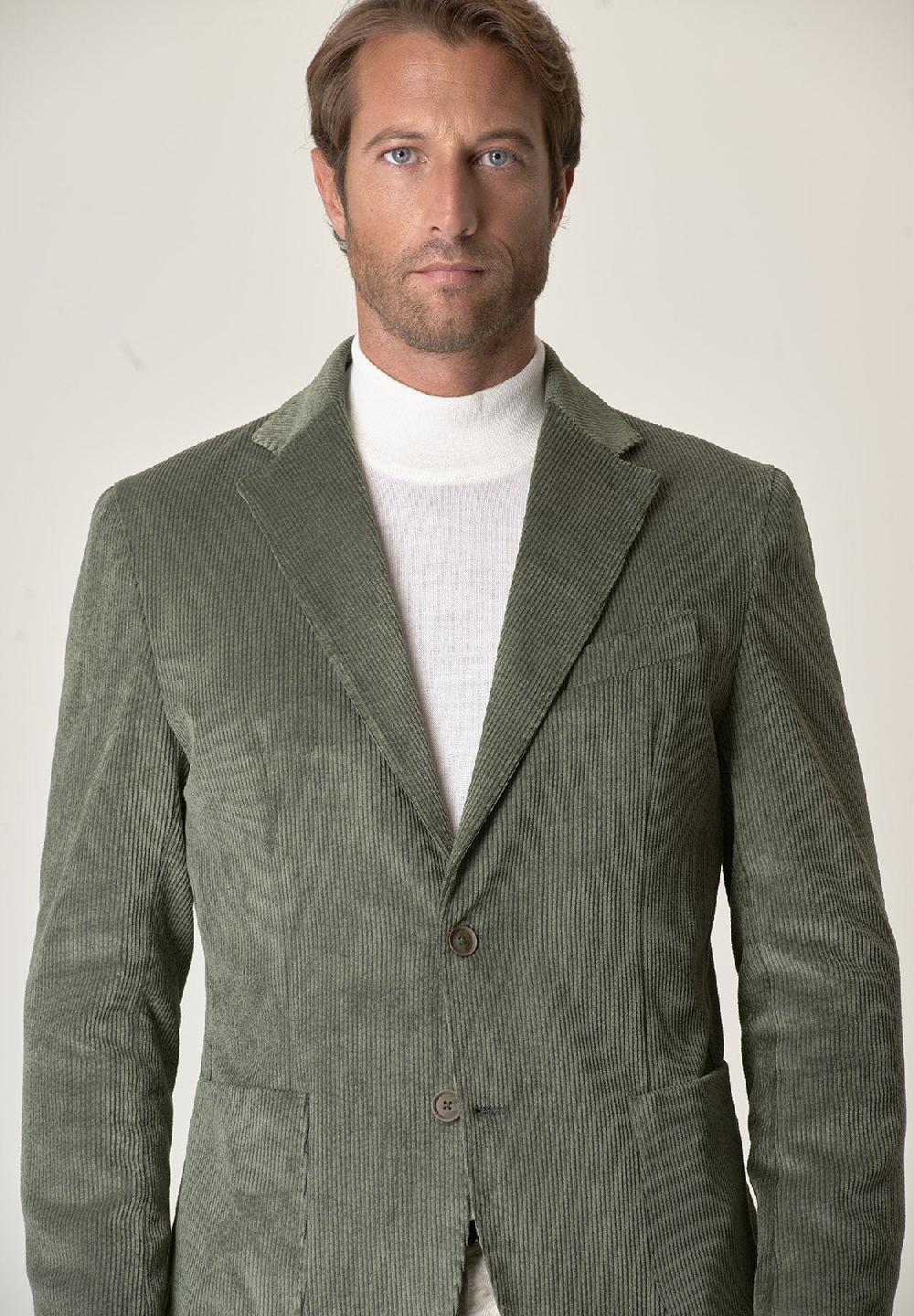 Angelico Giacca verde velluto Spedizione Gratuita